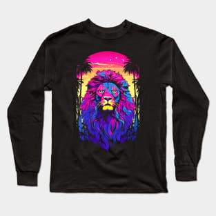 Colorful Lion Long Sleeve T-Shirt